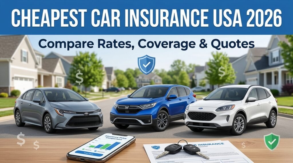 Cheapest Car Insurance in the USA: Compare Coverage, Rates and Quotes for 2026
